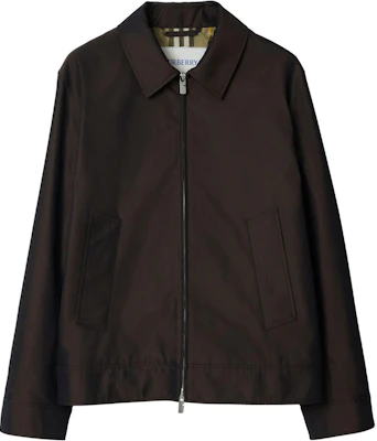 Burberry 棕色純色長袖拉鍊外套 80890061 Order Burberry 棕色純色長袖拉鍊外套 80890061