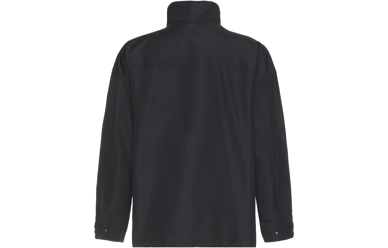 Burberry  Solid Color Zip-Up Stand Collar Jacket - Black 80702841 圖 3