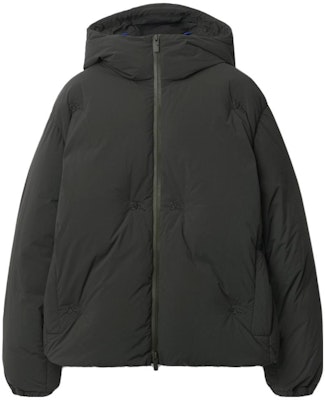 バーバリー ソリッドカラー ジッパーフード ダウンジャケット オブシディアングレー 80838181 Buy バーバリー ソリッドカラー ジッパーフード ダウンジャケット オブシディアングレー 80838181