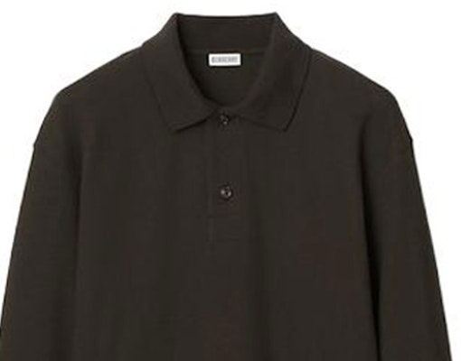 Burberry Solid Cotton Pullover Long-Sleeve Polo Shirt in Otter Brown. 80778711 Lookbook Burberry Solid Cotton Pullover Long-Sleeve Polo Shirt in Otter Brown. 80778711