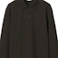 Purchase Burberry Solid Cotton Pullover Long-Sleeve Polo Shirt in Otter Brown. 80778711