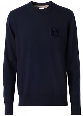 Burberry Solid Crewneck Pullover Sweater Navy Blue. 80616771 Buy Burberry Solid Crewneck Pullover Sweater Navy Blue. 80616771
