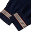 Purchase Burberry Solid Crewneck Striped Knit Sweater Navy Blue 80926231