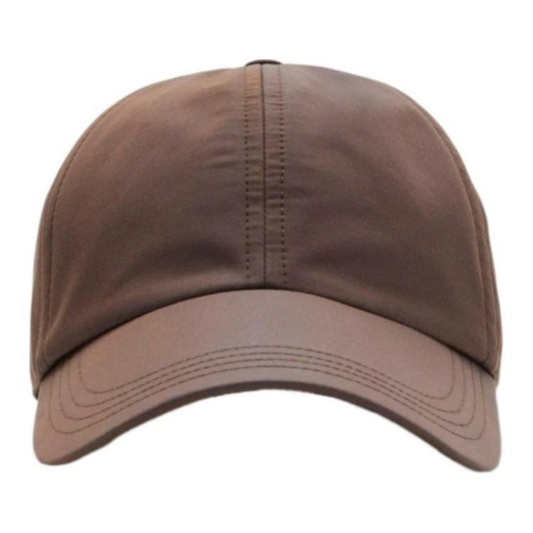 Burberry  Solid Design Cotton Baseball Cap Brown 80895371