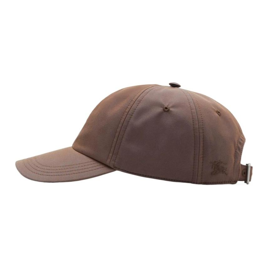 Burberry  Solid Design Cotton Baseball Cap Brown 80895371 圖 4