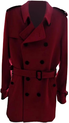 Burberry Solid Double-Breasted Long Sleeve Coat Deep Red. 80469751 Order Burberry Solid Double-Breasted Long Sleeve Coat Deep Red. 80469751