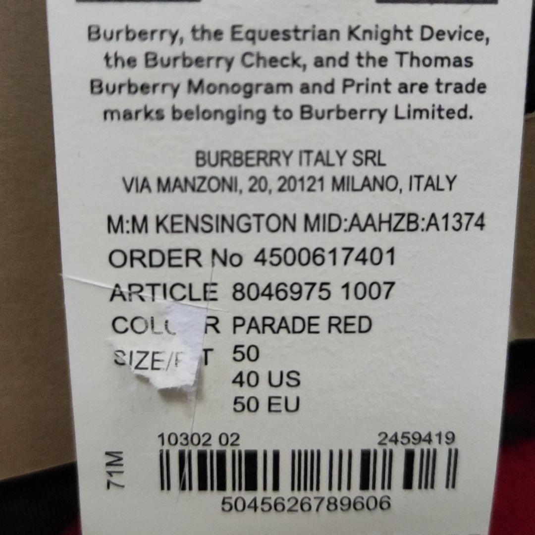 Purchase Abrigo Largo Burberry Doble Botonadura Manga Larga Rojo Intenso. 80469751