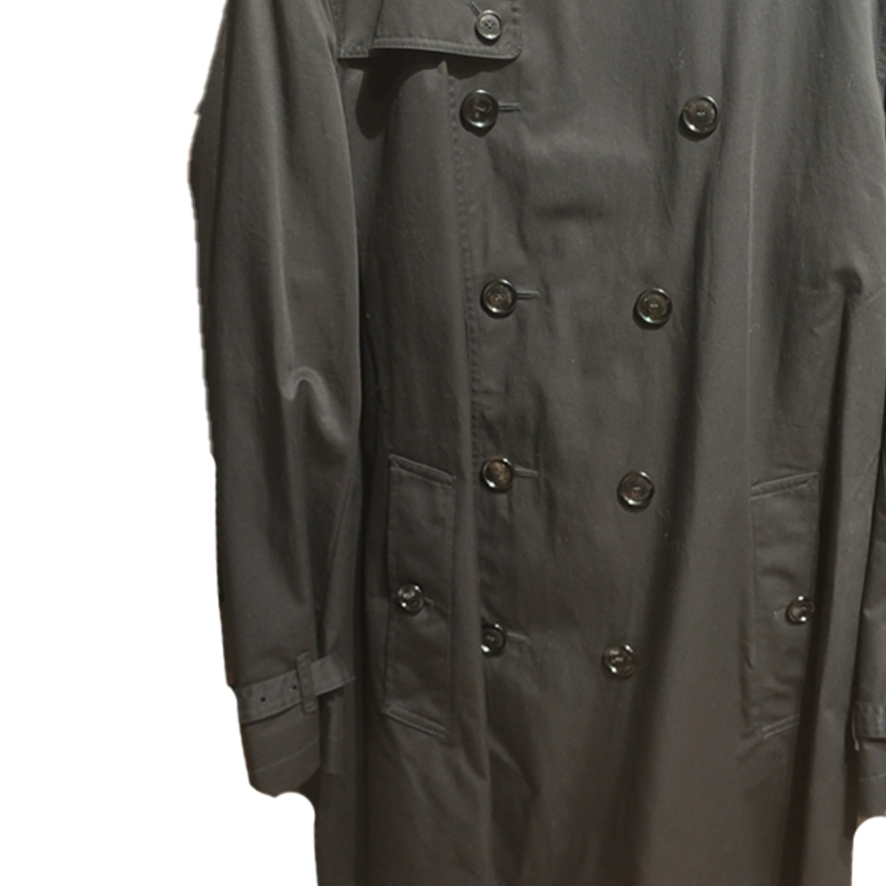 Purchase Burberry Mantel Trench Hitam Double-Breasted Solid. 80621671