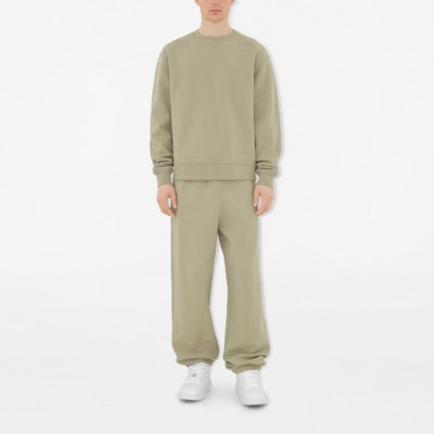 Burberry Seluar Knit Pinggang Elastik dengan Patch Knight - Hijau Lumut 80946311 Shop Burberry Seluar Knit Pinggang Elastik dengan Patch Knight - Hijau Lumut 80946311