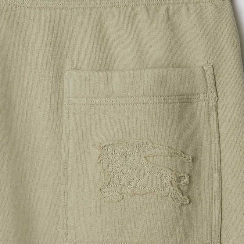 Sizing Burberry Seluar Knit Pinggang Elastik dengan Patch Knight - Hijau Lumut 80946311