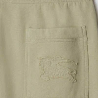 Sizing Burberry Solid Elastic Waist Knit Sweatpants with Knight Patch - Moss Green 80946311