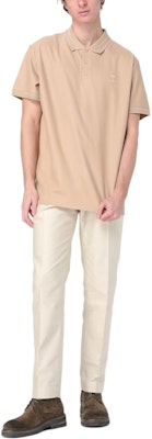 Burberry Solid Khaki Short Sleeve Polo Shirt Casual Style 80831571 Lookbook Burberry Solid Khaki Short Sleeve Polo Shirt Casual Style 80831571