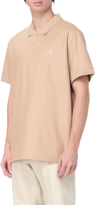 Burberry Solid Khaki Short Sleeve Polo Shirt Casual Style 80831571 Purchase Burberry Solid Khaki Short Sleeve Polo Shirt Casual Style 80831571