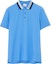 Buy Burberry Solid Logo Collar Polo Shirt in Azure Blue. 80701701