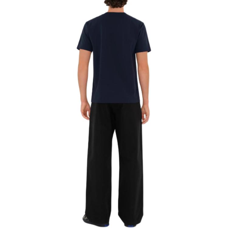 Shop 博柏利 纯色标志圆领T恤 深蓝色 80998741