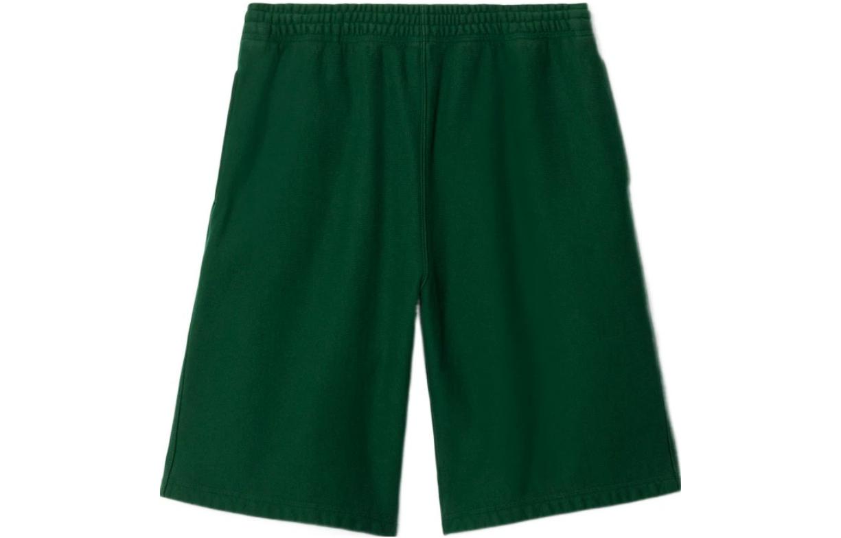 Burberry  Solid Logo Elastic Waist Casual Shorts Green. 80812321