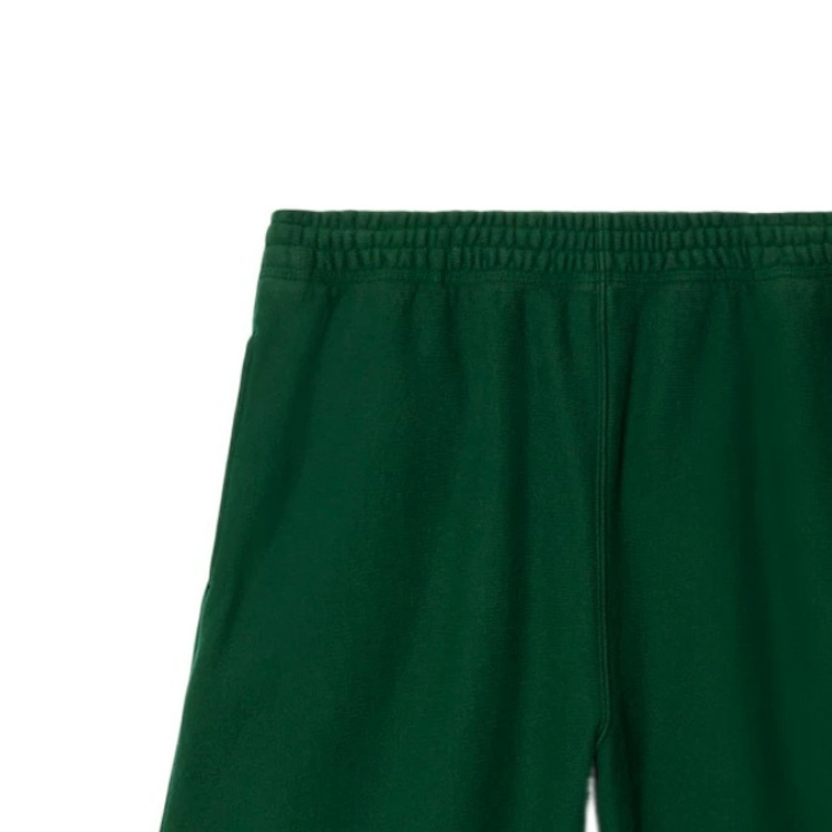 Shop Burberry  Solid Logo Elastic Waist Casual Shorts Green. 80812321