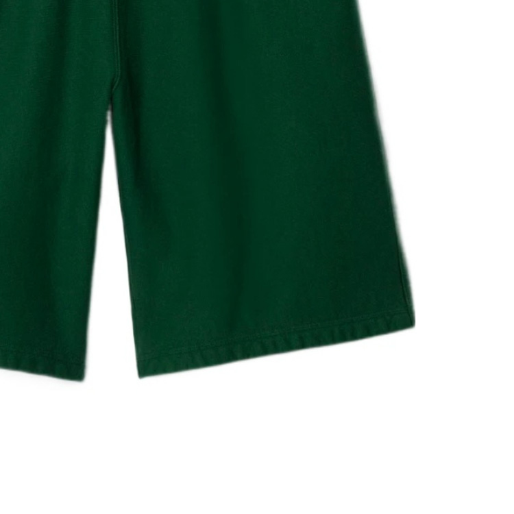 Sizing Burberry  Solid Logo Elastic Waist Casual Shorts Green. 80812321