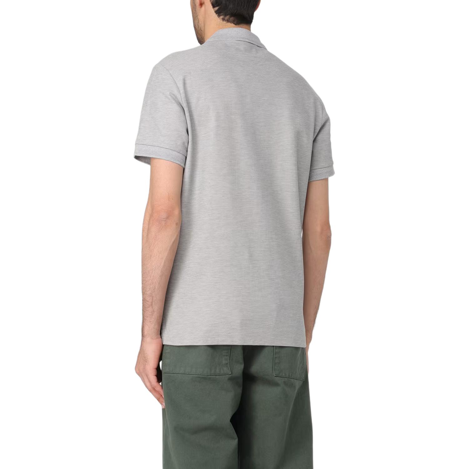 Burberry  Solid Logo Embroidered Short Sleeve Polo Shirt - Grey. 8084011 圖 4