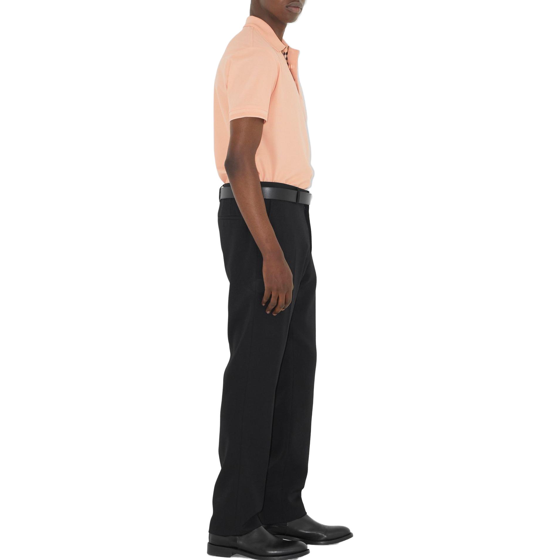 Burberry  Solid Logo Polo Shirt in Peach Pink. 80701681 圖 5