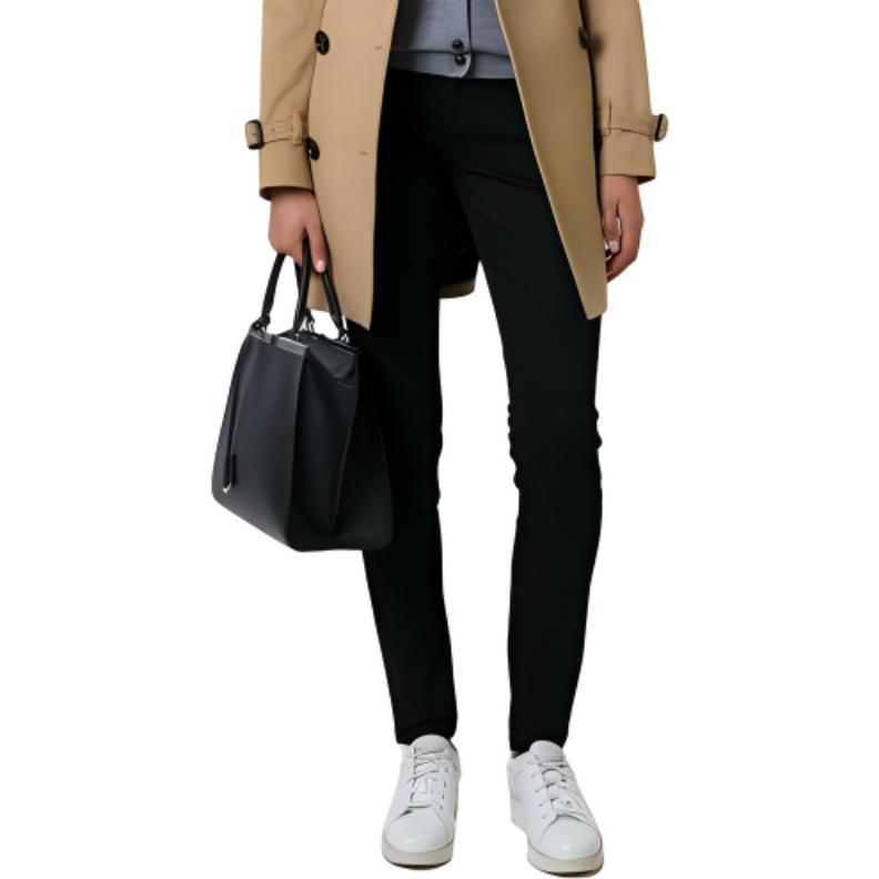 Shop Burberry  Solid Low Waist Button Pocket Jeans Black 3946595