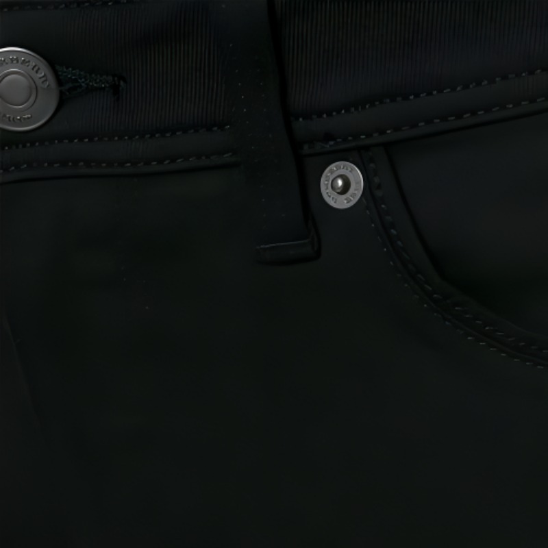 Sizing Burberry  Solid Low Waist Button Pocket Jeans Black 3946595