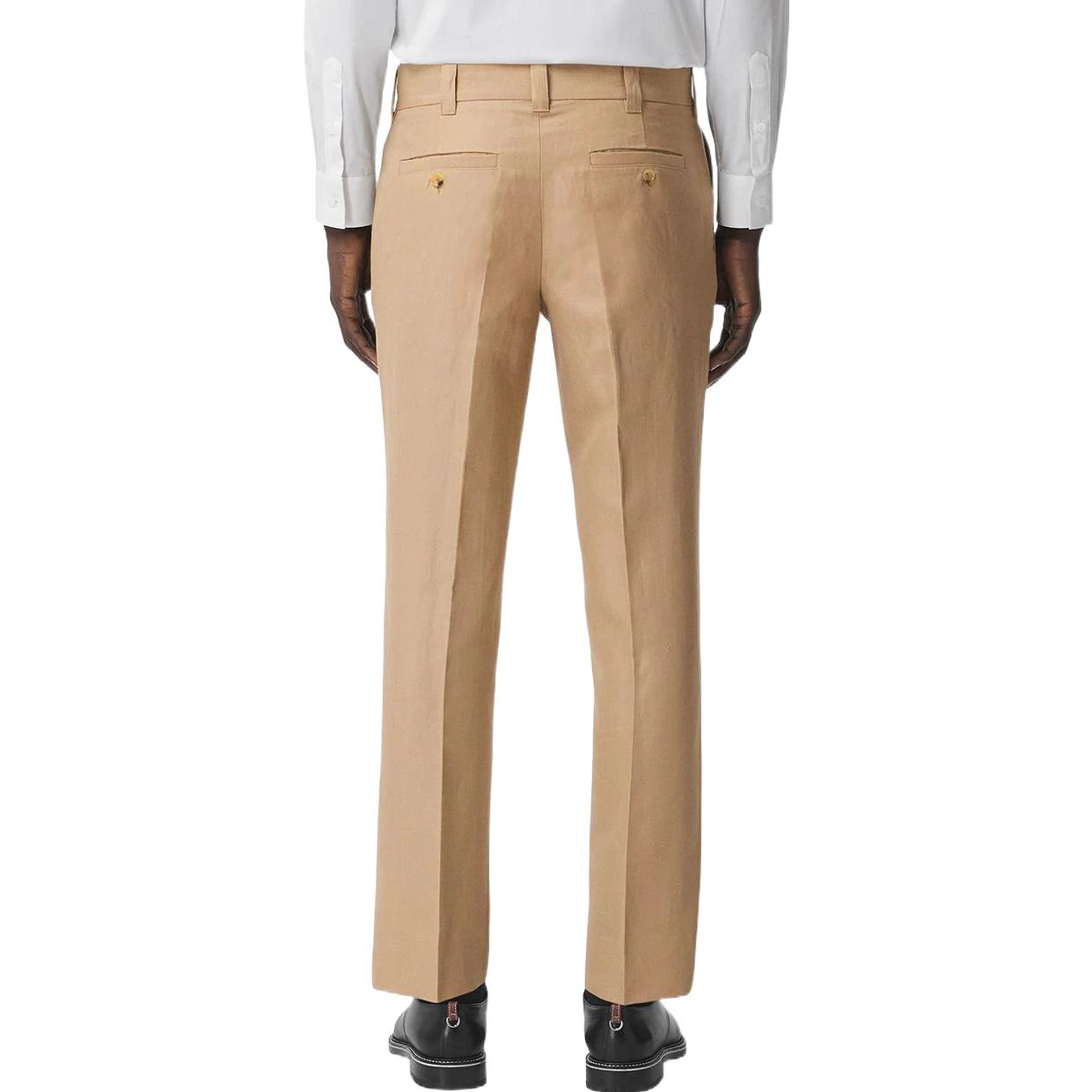 Purchase 버버리 솔리드 플리츠 테일러드 팬츠 카키색 80384851