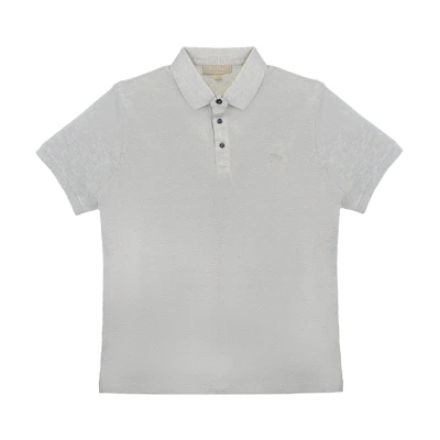 Burberry Solid Pullover Polo Shirt in Gray. 80362751