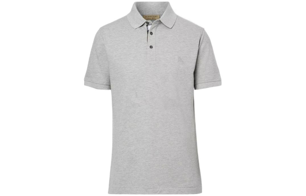 Burberry  Solid Pullover Polo Shirt in Gray. 80362751 圖 4