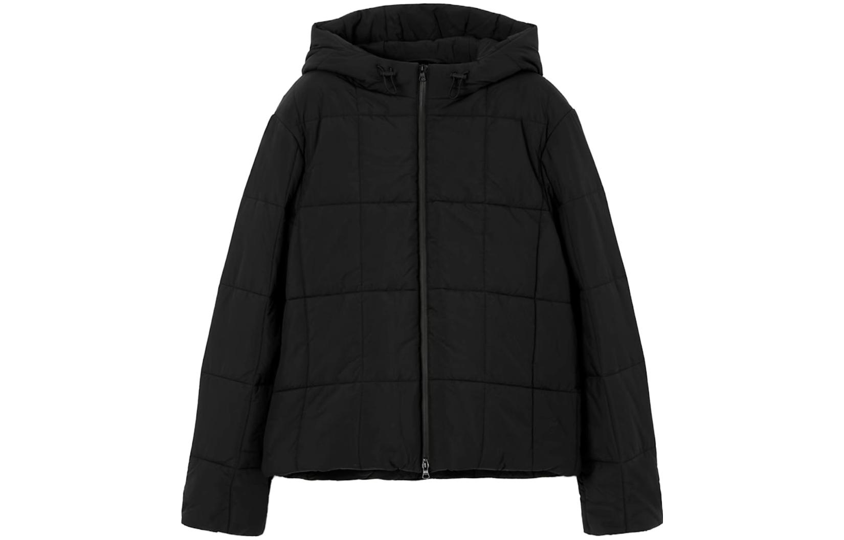 Burberry  Solid Quilted Hooded Cotton Jacket Black 80742741 圖 2