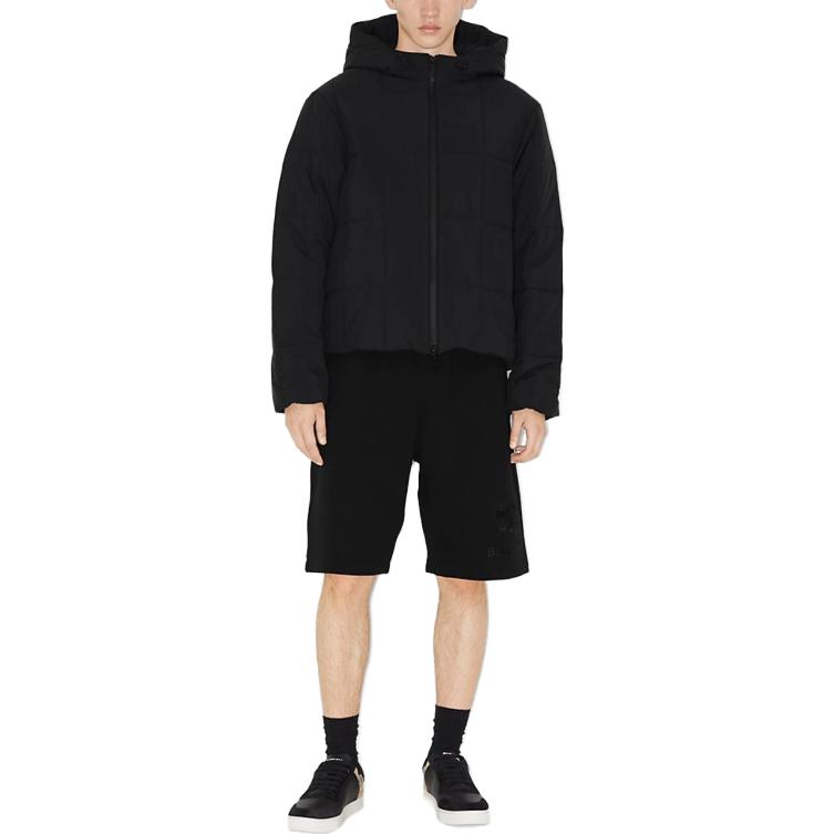 Burberry  Solid Quilted Hooded Cotton Jacket Black 80742741 圖 3