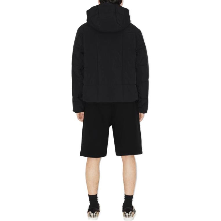 Burberry  Solid Quilted Hooded Cotton Jacket Black 80742741 圖 4