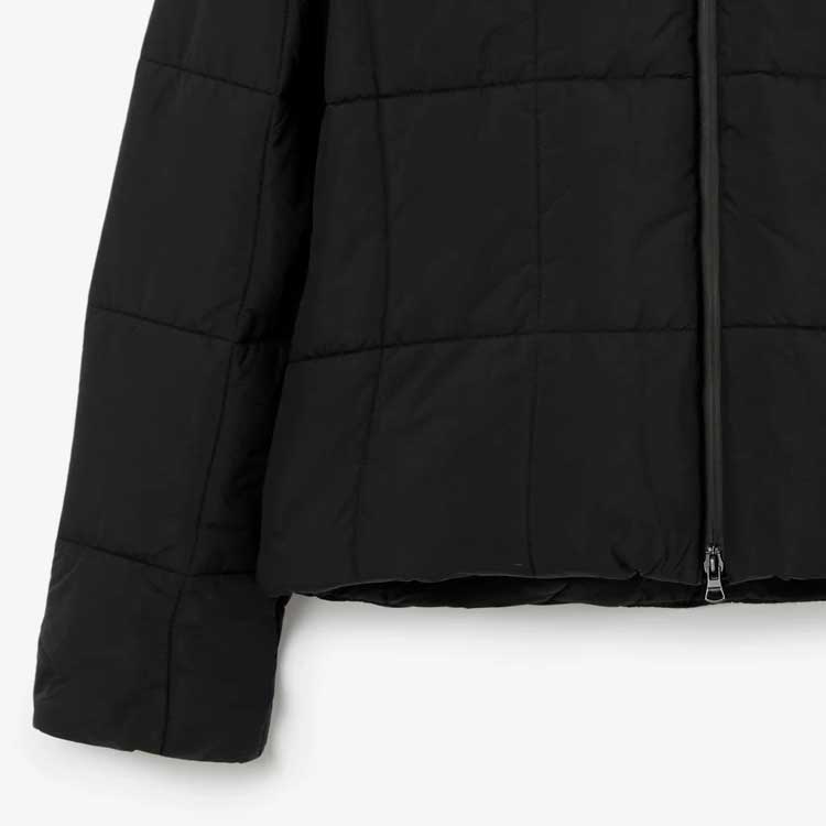 Burberry  Solid Quilted Hooded Cotton Jacket Black 80742741 圖 6
