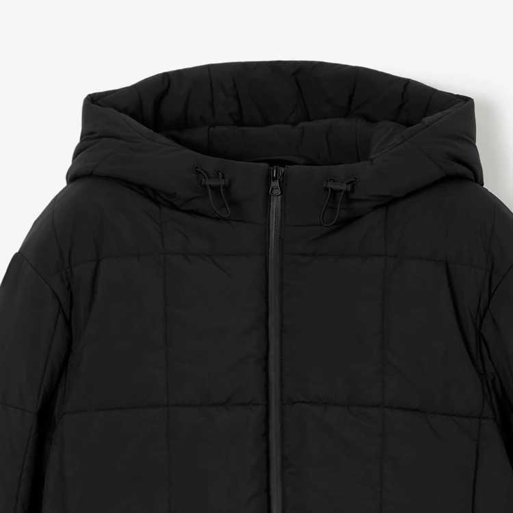 Burberry  Solid Quilted Hooded Cotton Jacket Black 80742741 圖 7