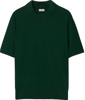 Burberry Solid Ribbed Knit Short Sleeve Polo Shirt Ivy Green. 80831821 Buy Burberry Solid Ribbed Knit Short Sleeve Polo Shirt Ivy Green. 80831821