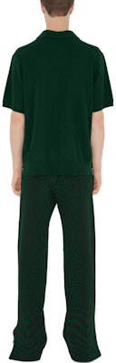 Burberry Solid Ribbed Knit Short Sleeve Polo Shirt Ivy Green. 80831821 Purchase Burberry Solid Ribbed Knit Short Sleeve Polo Shirt Ivy Green. 80831821