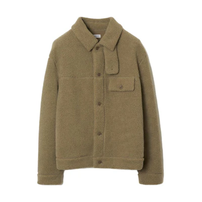 Burberry Solid Single-Breasted Casual Jacket Brown. 80776171