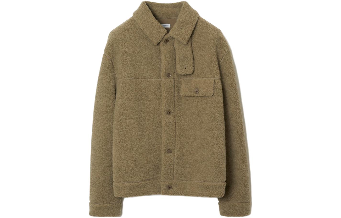 Order Burberry 棕色单排扣休闲夹克外套 80776171