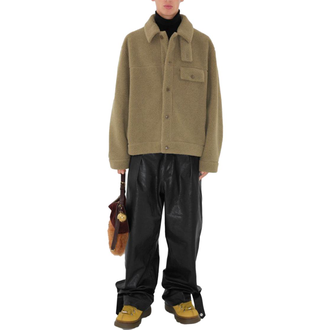 Shop Burberry 棕色单排扣休闲夹克外套 80776171