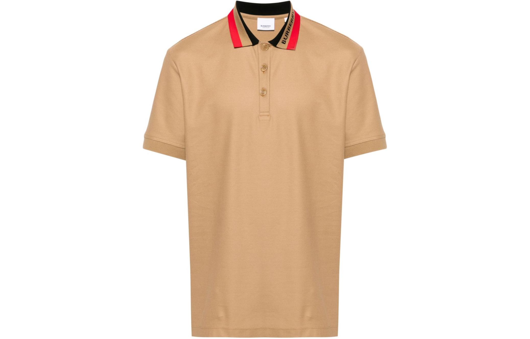 Burberry  Solid Slim Fit Polo T-Shirt Orange 80831551