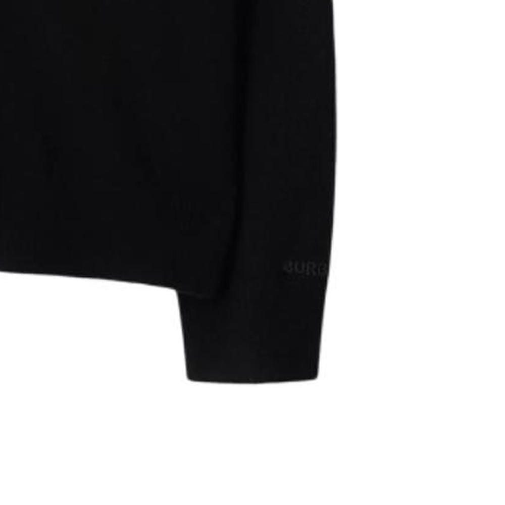 Purchase Burberry Cárdigan de Punto Negro con Cuello en V y Botonadura Simple 80911831