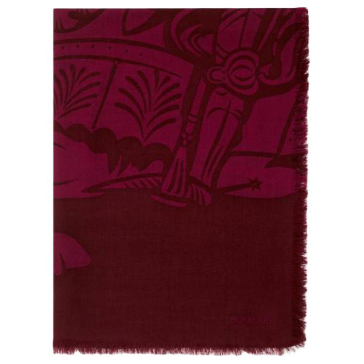 Burberry  Solid Wool Knit Scarf in Red 80990931 圖 2