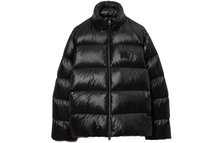 Burberry  Solid Zip-Up Stand Collar Jacket in Black. 80713711 圖 2