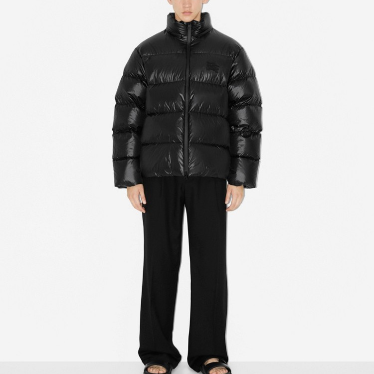 Burberry  Solid Zip-Up Stand Collar Jacket in Black. 80713711 圖 3