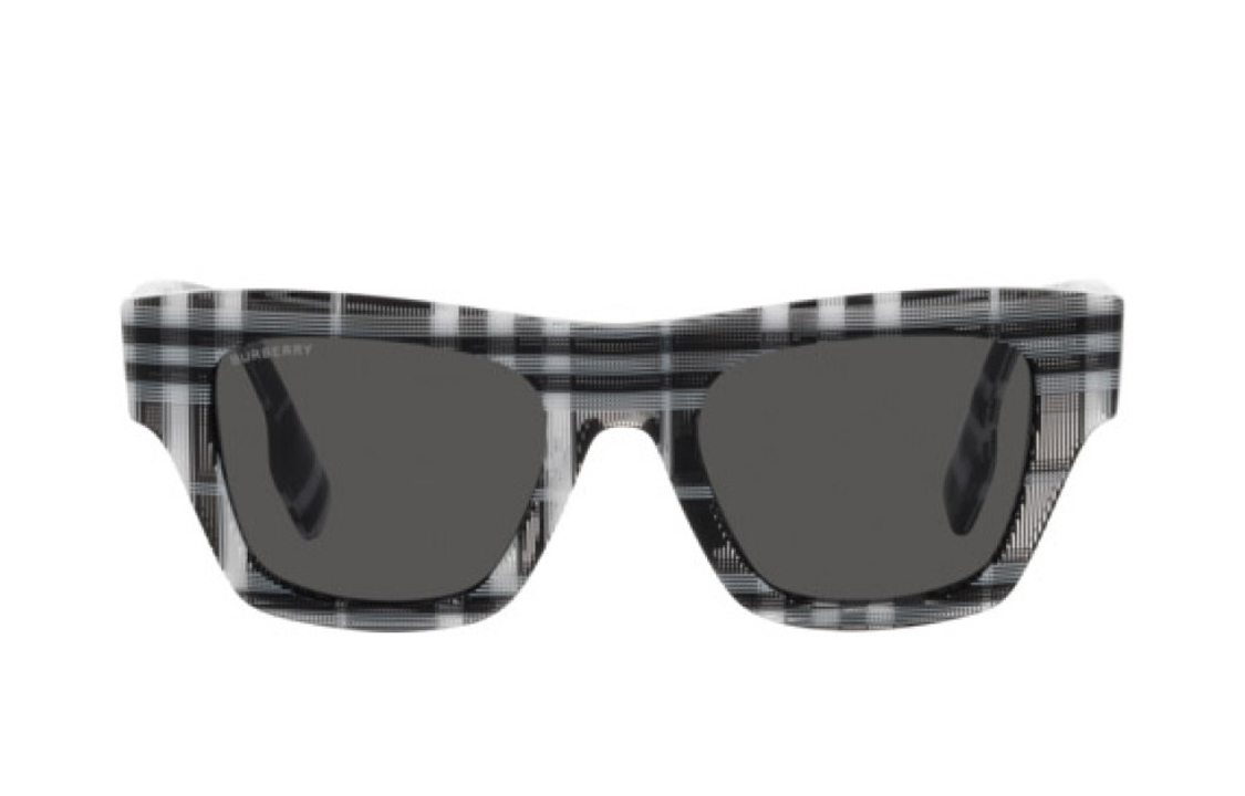 Lookbook Burberry  Square Sunglasses Black/White Stylish Modern Versatile Design. BE4360399487