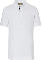 Burberry SS22 White Solid Buttoned Collar Short-Sleeve Polo Shirt 80362761 Burberry SS22 White Solid Buttoned Collar Short-Sleeve Polo Shirt 80362761