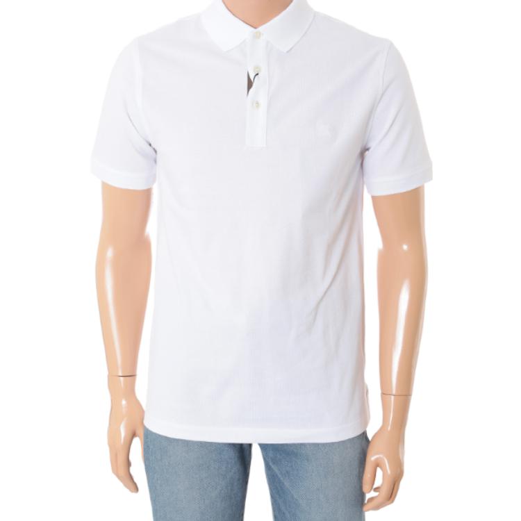 Lookbook 버버리 SS22 화이트 솔리드 버튼 칼라 반팔 폴로 셔츠 80362761