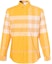 Order 버버리 SS23 체크 싱글브레스티드 긴소매 셔츠 메리골드 옐로우 80659741