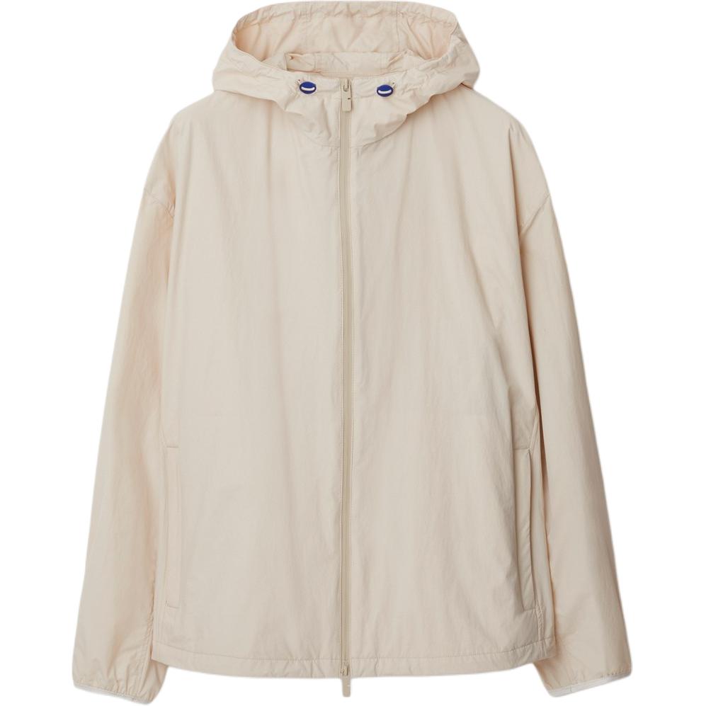 Burberry  SS24 Beige Solid Zip-Up Hoodie Long-Sleeve Jacket. 80805061