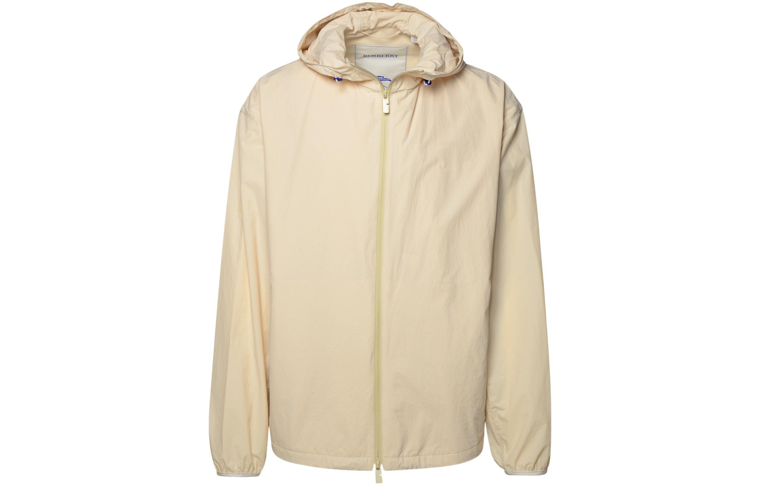 Order Burberry SS24 Chaqueta Beige de Manga Larga con Cremallera y Capucha. 80805061